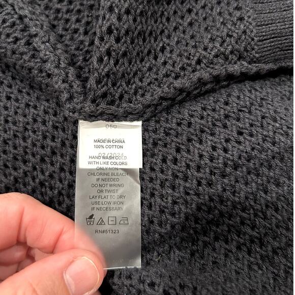 Vince Camuto Womens Cardigan Sweater Puff-Sleeve Rich Black Size XS - Picture 6 of 6